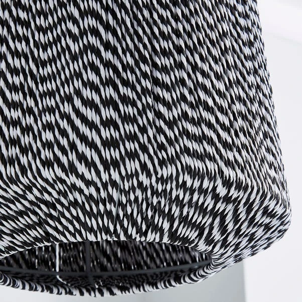 Dunelm Victor Black And White String Easy Fit Pendant 3 Dunelm Victor Black And White String Easy Fit Pendant - Image 3