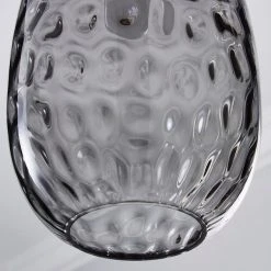 Dunelm Elodie Dimpled Glass Easy Fit Pendant Grey Lustre -Lava Lamp Shop 1000180647 alt02