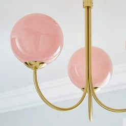 Dunelm Gigi Semi Flush Pink Ceiling Fitting -Lava Lamp Shop 1000180655 alt03