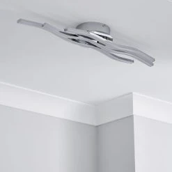 Dunelm Ripple Integrated LED Bathroom Ceiling Fitting -Lava Lamp Shop 1000182543 alt01