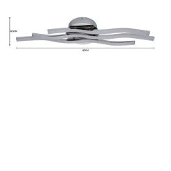 Dunelm Ripple Integrated LED Bathroom Ceiling Fitting -Lava Lamp Shop 1000182543 alt07