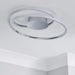 Alternative view of Dunelm Langdon 2 Light Integrated LED Bathroom Ceiling Fitting
