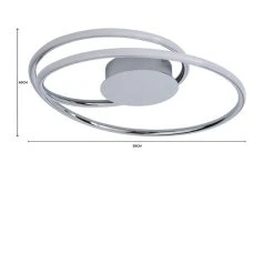 Dunelm Langdon 2 Light Integrated LED Bathroom Ceiling Fitting -Lava Lamp Shop 1000182544 alt07