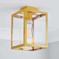 Alternative view of Dunelm London Bathroom Ceiling Fitting Brushed Gold