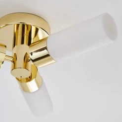 Dunelm Porto Bathroom 3 Light Ceiling Fitting Brass -Lava Lamp Shop 1000182553 alt02