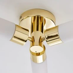 Dunelm Porto Bathroom 3 Light Ceiling Fitting Brass -Lava Lamp Shop 1000182553 alt03