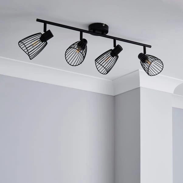 Elements Jaula 4 Light Spotlight Bar Black 2 Elements Jaula 4 Light Spotlight Bar Black - Image 2