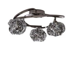 Dunelm Cecilie Ceiling Fitting Dark Chrome 10 Dunelm Cecilie Ceiling Fitting Dark Chrome -Lava Lamp Shop 1000182582 alt05