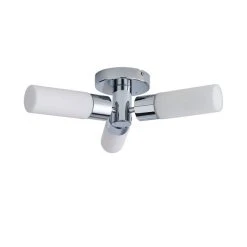 Dunelm Porto 3 Light Bathroom Flush Fitting Chrome -Lava Lamp Shop 1000182586 alt05