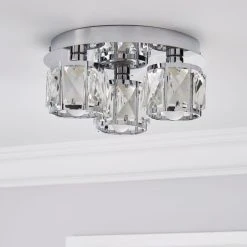 Alternative view of Dunelm Kylie Bathroom 3 Light Flush Fitting