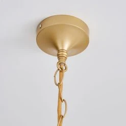Dunelm Farrah Palm Leaf Ceiling Fitting Gold -Lava Lamp Shop 1000182784 alt03