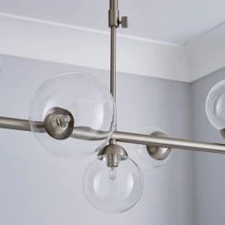 Dunelm Tarsia Glass Ceiling Fitting Satin Nickel 8 Dunelm Tarsia Glass Ceiling Fitting Satin Nickel -Lava Lamp Shop 1000182791 alt02