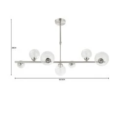 Dunelm Tarsia Glass Ceiling Fitting Satin Nickel 11 Dunelm Tarsia Glass Ceiling Fitting Satin Nickel -Lava Lamp Shop 1000182791 alt07