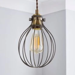 Alternative view of Dunelm Charlie Industrial Bulb Cage
