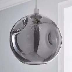 Alternative view of Dunelm Alexis Glass Easy-Fit Pendant 25cm