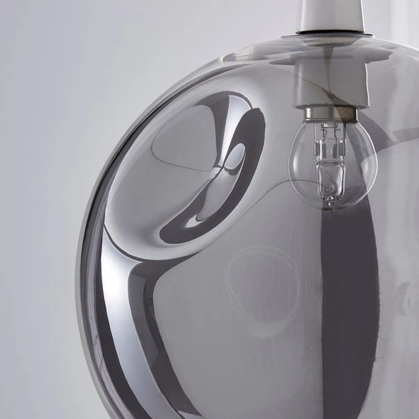 Dunelm Alexis Glass Easy-Fit Pendant 25cm 3 Dunelm Alexis Glass Easy-Fit Pendant 25cm - Image 3