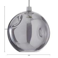 Dunelm Alexis Glass Easy-Fit Pendant 25cm 10 Dunelm Alexis Glass Easy-Fit Pendant 25cm -Lava Lamp Shop 1000183014 alt07