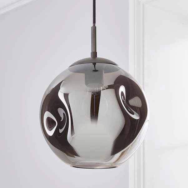 Dunelm Alexis Glass 1 Light Pendant Ceiling Fitting 2 Dunelm Alexis Glass 1 Light Pendant Ceiling Fitting - Image 2