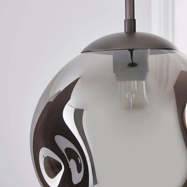 Dunelm Alexis Glass 1 Light Pendant Ceiling Fitting 3 Dunelm Alexis Glass 1 Light Pendant Ceiling Fitting - Image 3