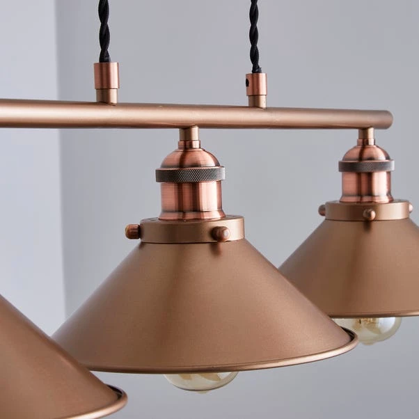 Dunelm Logan 3 Light Diner Ceiling Fitting 3 Dunelm Logan 3 Light Diner Ceiling Fitting - Image 3