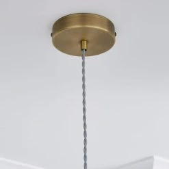 Dunelm Safi Mesh 1 Light Pendant Ceiling Fitting Antique Brass -Lava Lamp Shop 1000183034 alt03