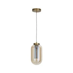 Dunelm Safi Mesh 1 Light Pendant Ceiling Fitting Antique Brass -Lava Lamp Shop 1000183034 alt05
