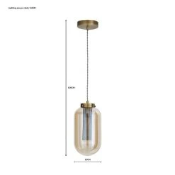 Dunelm Safi Mesh 1 Light Pendant Ceiling Fitting Antique Brass -Lava Lamp Shop 1000183034 alt07