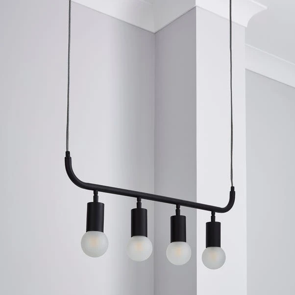 Dunelm Bradford Ceiling Fitting Matt Black 2 Dunelm Bradford Ceiling Fitting Matt Black - Image 2