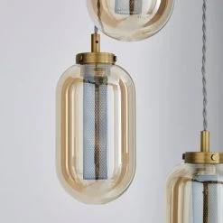 Dunelm Safi Mesh Detail 3 Cluster Ceiling Fitting Antique Brass 8 Dunelm Safi Mesh Detail 3 Cluster Ceiling Fitting Antique Brass -Lava Lamp Shop 1000183096 alt02
