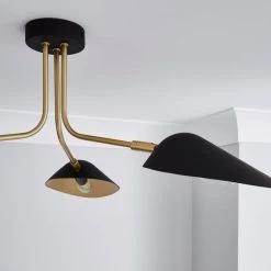Dunelm Savona 3 Light Ceiling Fitting Black 8 Dunelm Savona 3 Light Ceiling Fitting Black -Lava Lamp Shop 1000183099 alt02