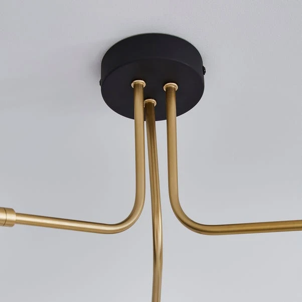 Dunelm Savona 3 Light Ceiling Fitting Black 4 Dunelm Savona 3 Light Ceiling Fitting Black - Image 4