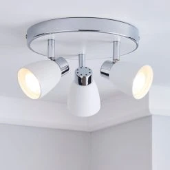 Masterlite Alto 3 Light Matt White Spotlight