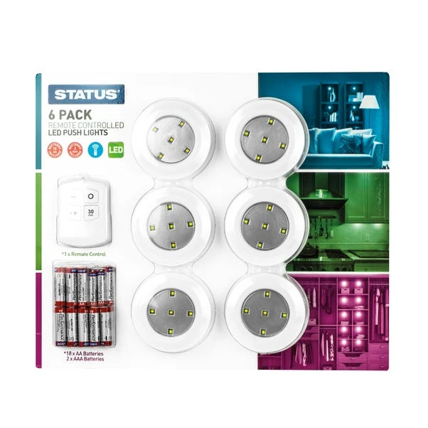 Status LED 6 Pack Lighting Kit With Remote Control 1 Status LED 6 Pack Lighting Kit With Remote Control