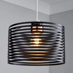 Dunelm Kiel Black Easy Fit Pendant