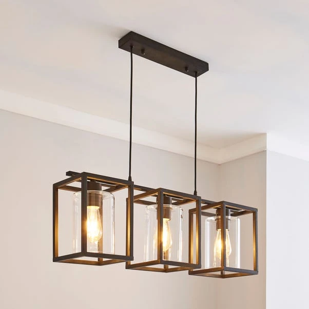 Dunelm London Industrial 3 Light Bronze Diner Ceiling Fitting 1 Dunelm London Industrial 3 Light Bronze Diner Ceiling Fitting