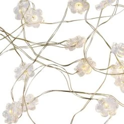 Dunelm Acrylic Flower 50 Light String Lights