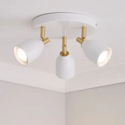 Dunelm Clio 3 Light White Spotlight