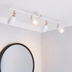 Dunelm Clio 4 Light White Spotlight Bar