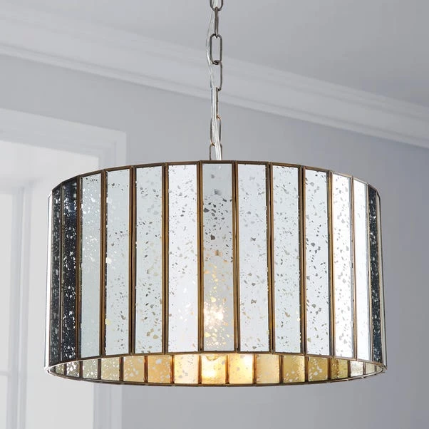Dunelm Seraphina 1 Light Mercury Glass Pendant Ceiling Fitting 1 Dunelm Seraphina 1 Light Mercury Glass Pendant Ceiling Fitting