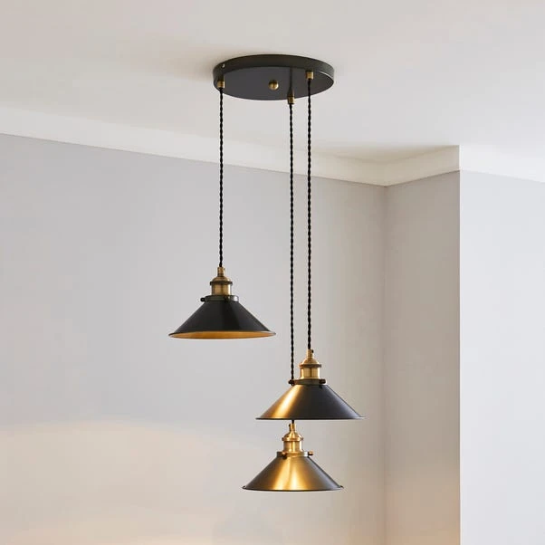 Dunelm Logan 3 Light Grey Industrial Cluster Ceiling Fitting 1 Dunelm Logan 3 Light Grey Industrial Cluster Ceiling Fitting