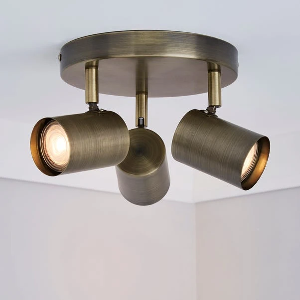 Dunelm Newark 3 Light Antique Bronze Spotlight 1 Dunelm Newark 3 Light Antique Bronze Spotlight