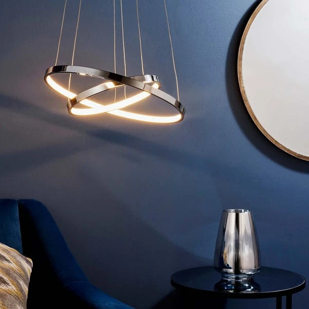 Vogue Lighting Vogue Kline 2 Light Integrated LED Hoops Ceiling Fitting 1 Vogue Lighting Vogue Kline 2 Light Integrated LED Hoops Ceiling Fitting