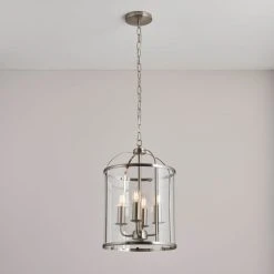 Vogue Lighting Vogue Lambeth 4 Light Glass Pendant Ceiling Fitting