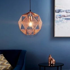 Vogue Lighting Vogue Armour Copper Pendant Ceiling Fitting