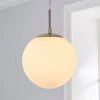 Dunelm Hamptworth 1 Light Pendant Dome Frosted Glass Ceiling Fitting