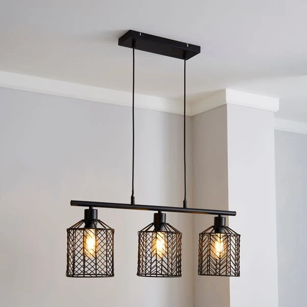 Dunelm Siena 3 Light Diner Ceiling Fitting 1 Dunelm Siena 3 Light Diner Ceiling Fitting