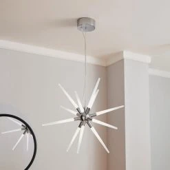 Dunelm Liard 9 Light Pendant Integrated LED Star Ceiling Fitting