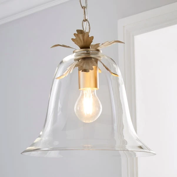 Dunelm Mase Bell 1 Light Pendant Glass Ceiling Fitting 1 Dunelm Mase Bell 1 Light Pendant Glass Ceiling Fitting