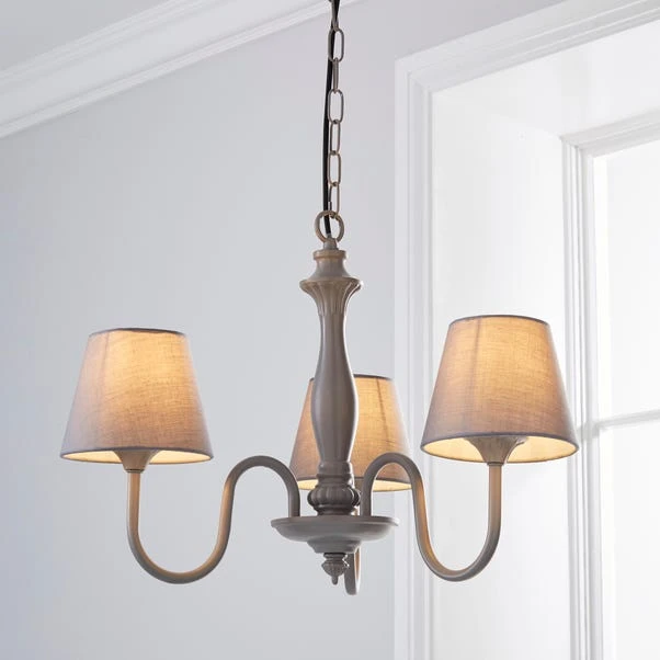 Dunelm Tofty 3 Light Grey Ceiling Fitting 1 Dunelm Tofty 3 Light Grey Ceiling Fitting