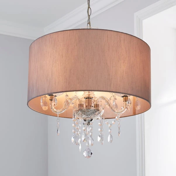Dunelm Livia 3 Light Jewel Shaded Grey Chandelier 1 Dunelm Livia 3 Light Jewel Shaded Grey Chandelier